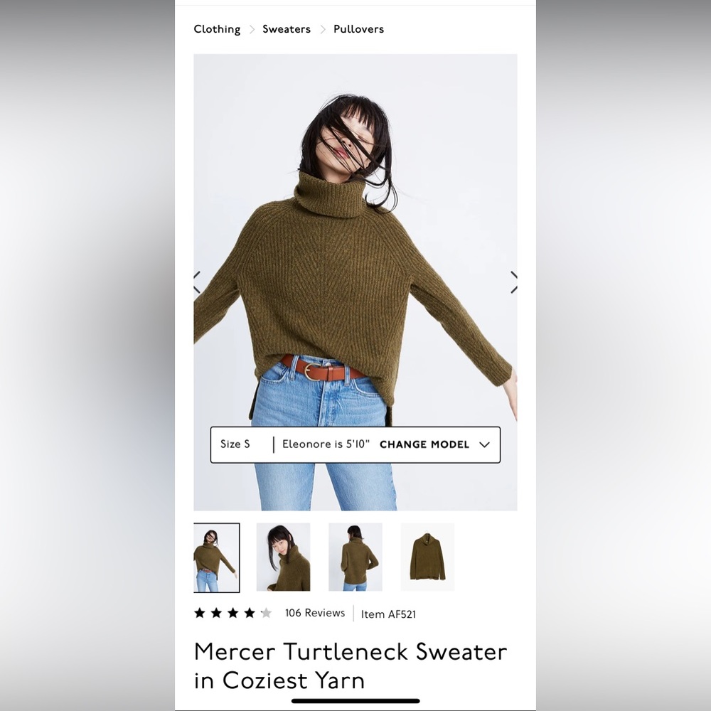 Madewell  Mercer turtleneck